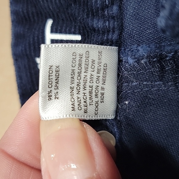 Loft Size 6 P Dark Blue Corduory "Original Boot" Jean Style Pants, Exc Used Cond - Picture 13 of 13